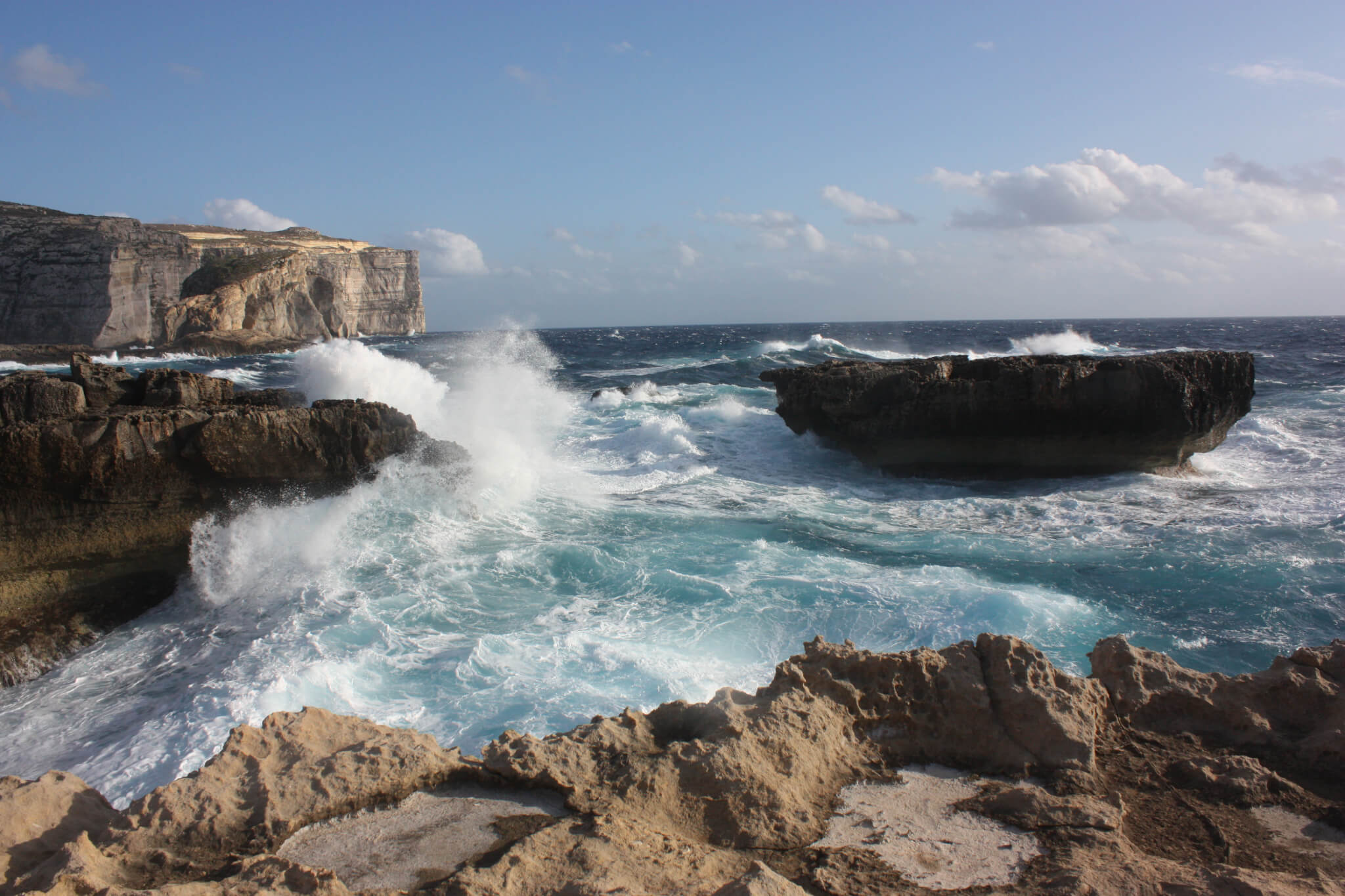Dwejra waves Gozo1